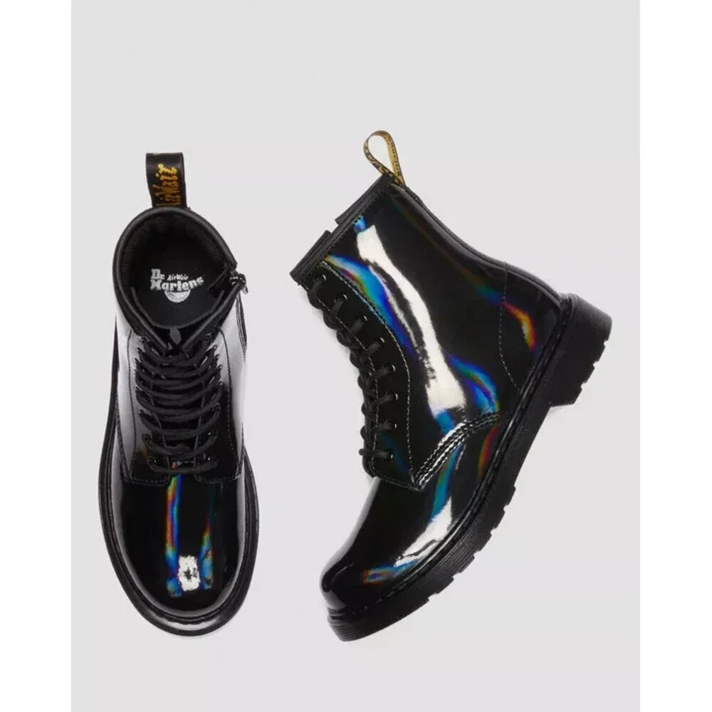 Dr. Martens 1460 31270001 Boots Kids US 5 Black Rainbow Patent Leather ZOGG589